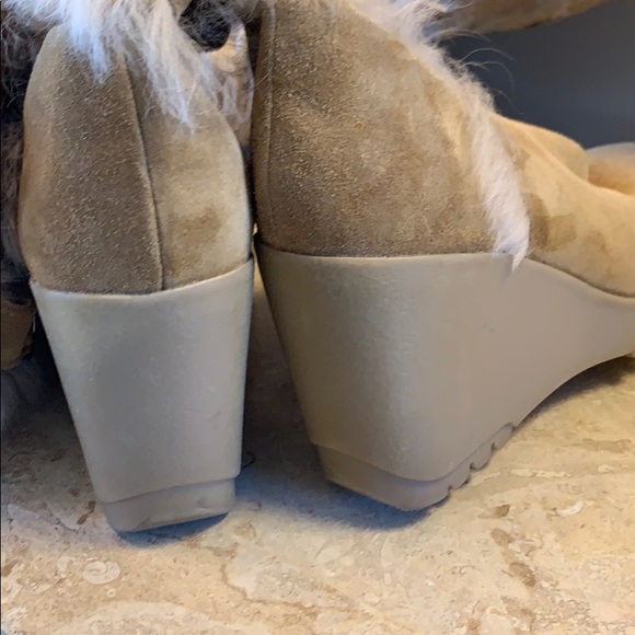 Coach suede boots with shearling trim - Picture 8 of 8